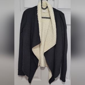 Faux fur cardigan